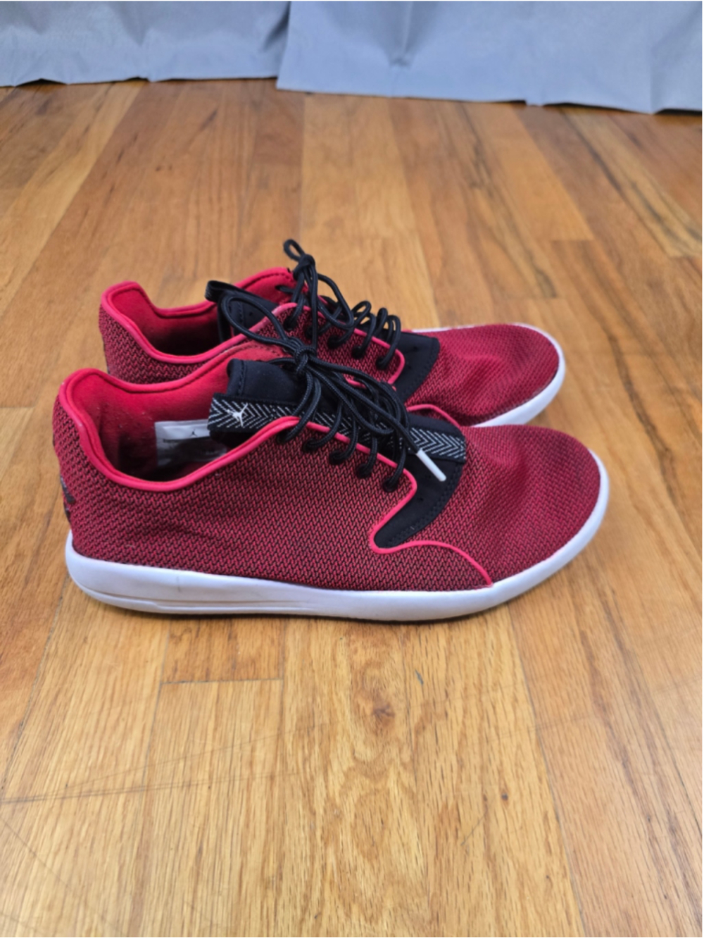 Men's Jordan Sneakers Red and Black Size 9.5
